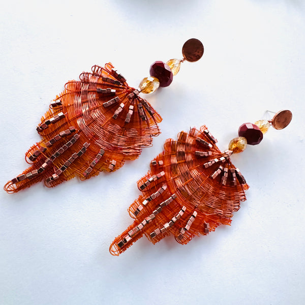 AROS PLUMAS ORANGE COPPER