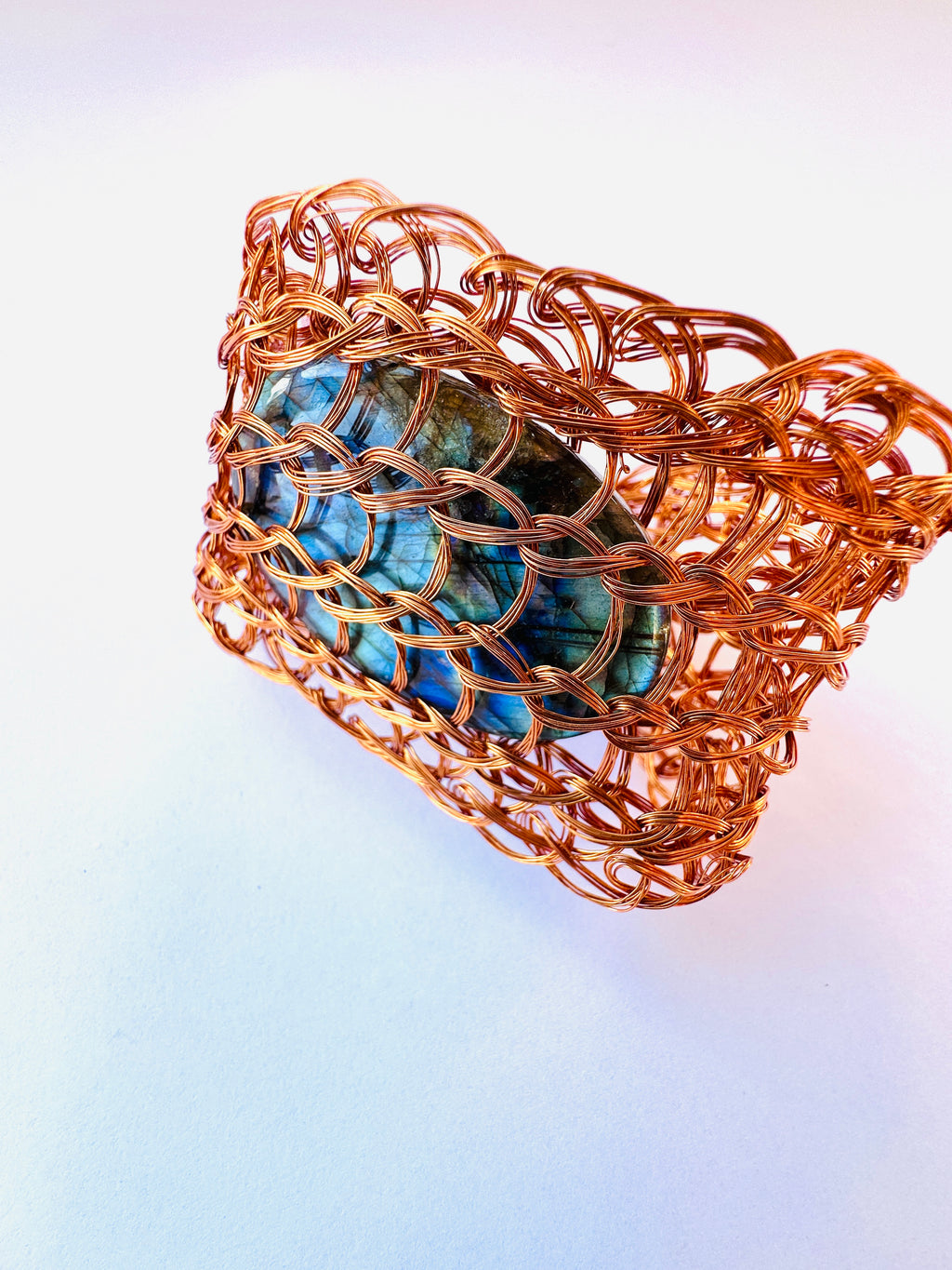 Pulsera telar Labradorita