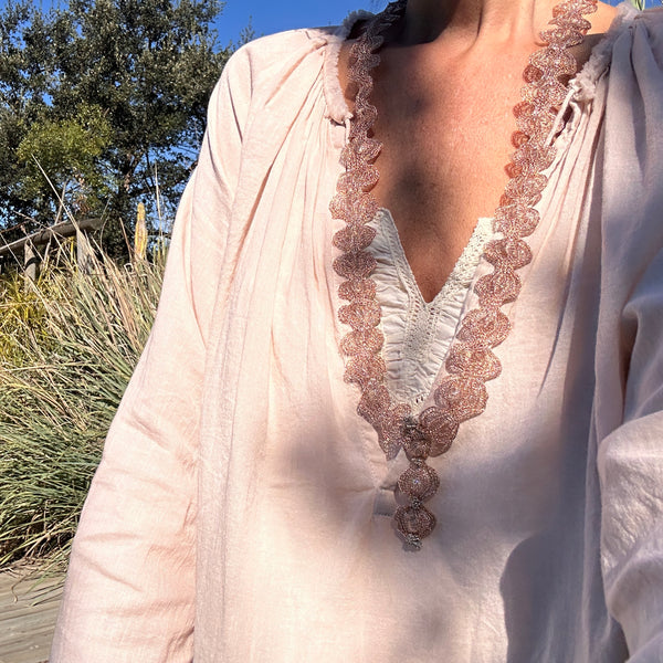 COLLAR ENCAJE NUDE
