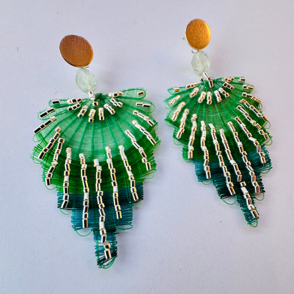 AROS PLUMAS GREEN SILVER