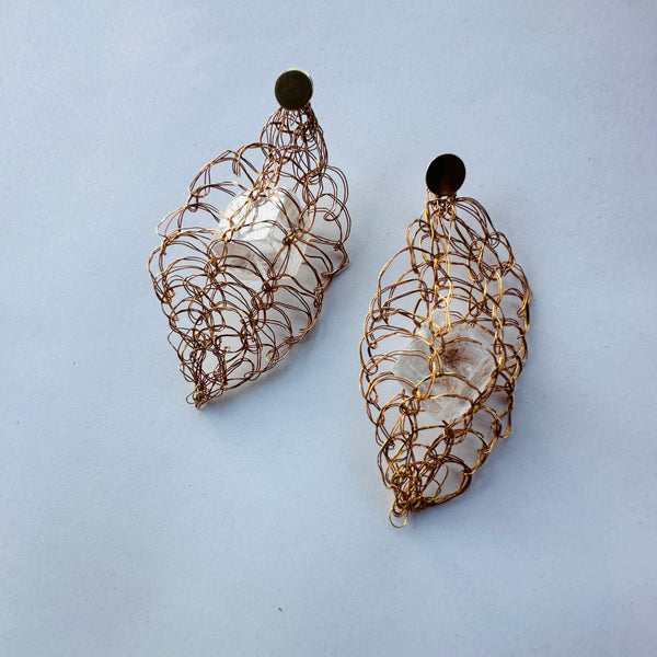 AROS MERKABA  CALCITA PLATA-BRONCE
