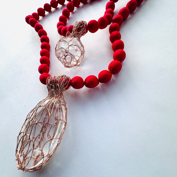 COLLAR TALISMÁN CRISTALES