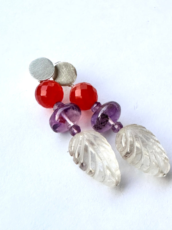 Aros hoja cristal