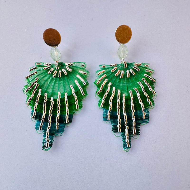 AROS PLUMAS GREEN SILVER