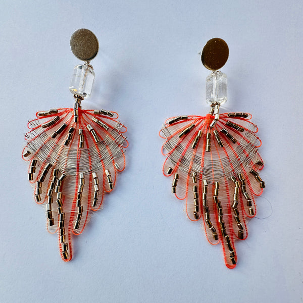 AROS PLUMAS ROSA SILVER