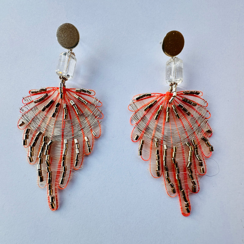 AROS PLUMAS ROSA SILVER