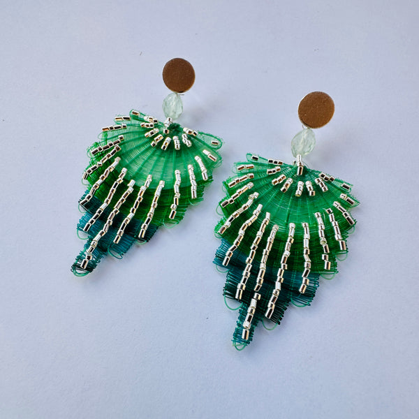 AROS PLUMAS GREEN SILVER