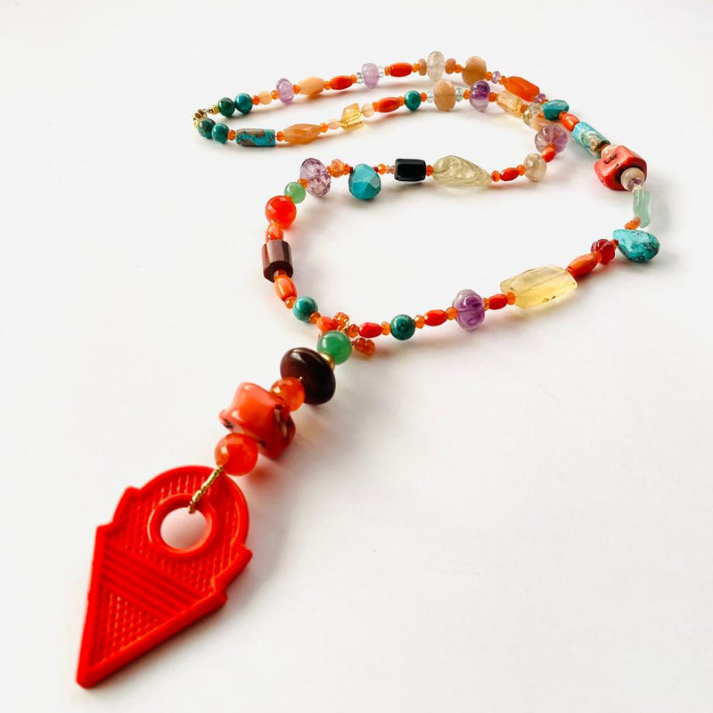 Collar cristales África