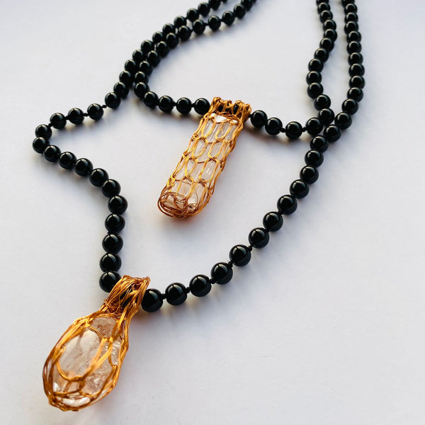 COLLIER -TALISMAN DODECAHEDRO ROUGE