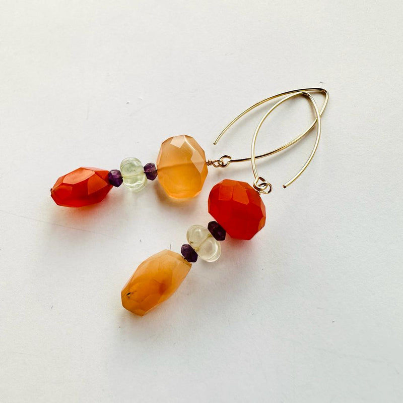 BOUCLES D'OREILLES RUBIS