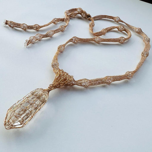 Collar lazo cuarzo Silver