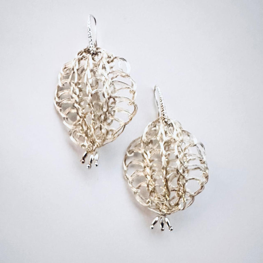 AROS PETALO PLATA