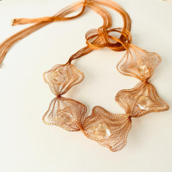 Collier nœud améthyste