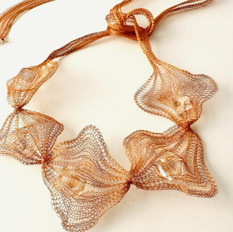 Collier nœud améthyste