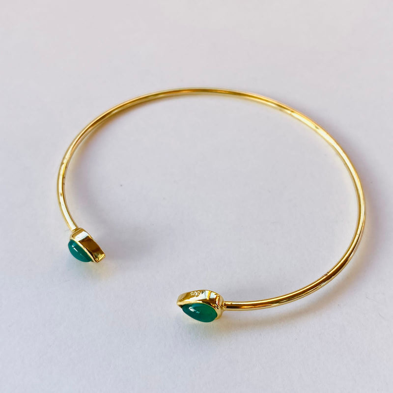 PULSERA  KUNDALINI RAIZ DE ESMERALDA