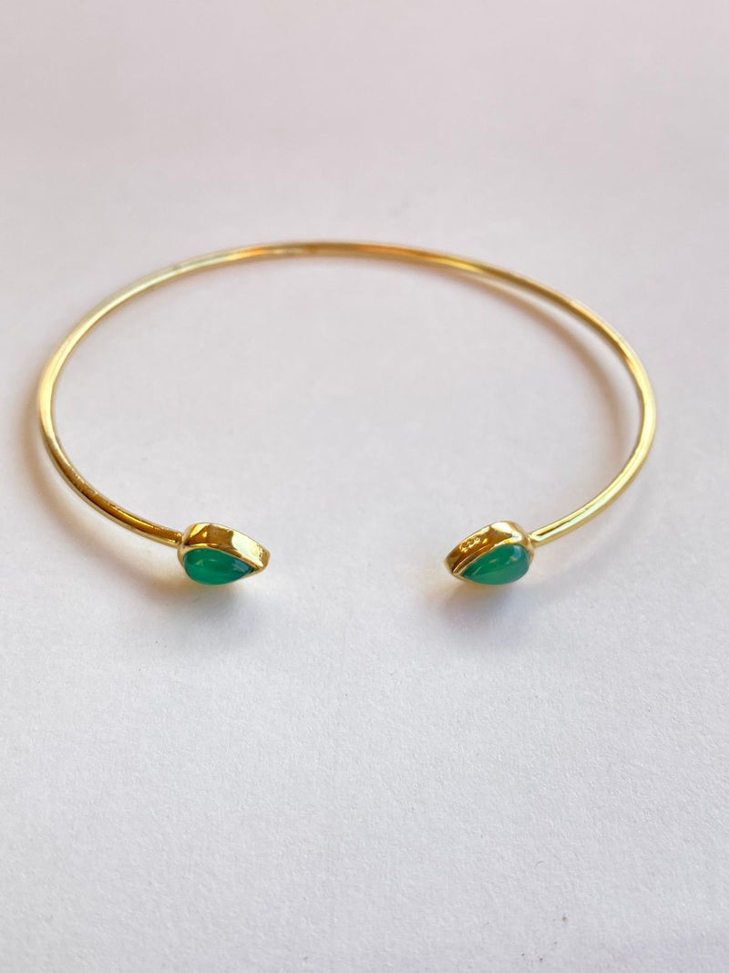 PULSERA  KUNDALINI RAIZ DE ESMERALDA