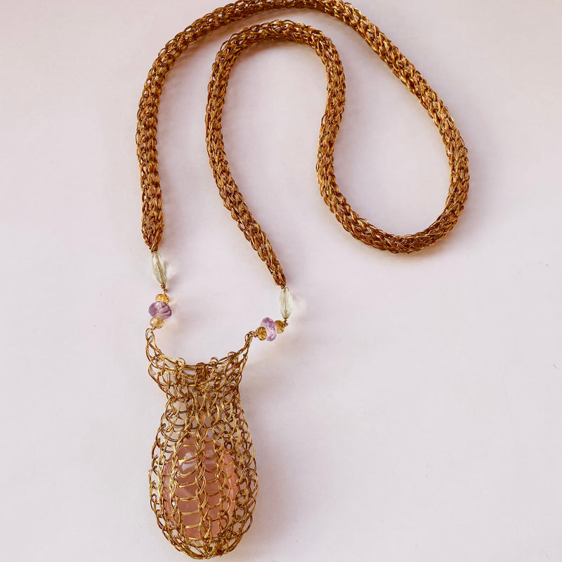 COLLIER CHUSPA NIDO ROSE