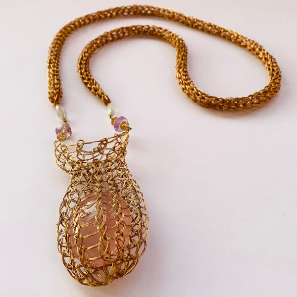 COLLIER CHUSPA NIDO ROSE