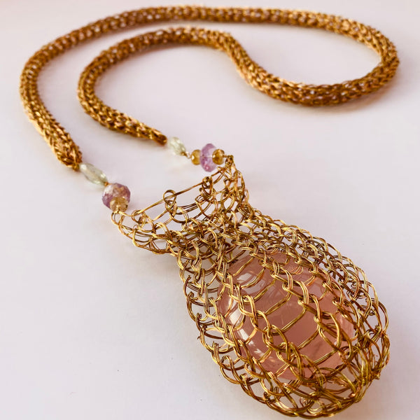 COLLIER CHUSPA NIDO ROSE