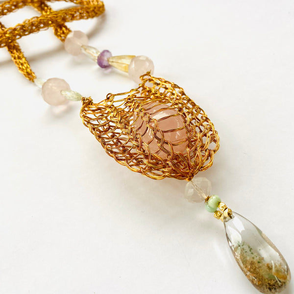 COLLIER CHUSPA NIDO ROSE