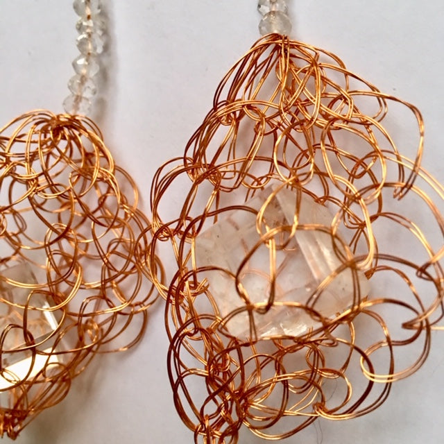 Aros capullo cobre