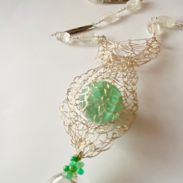 Chuspa SILVER Esfera Fluorita.