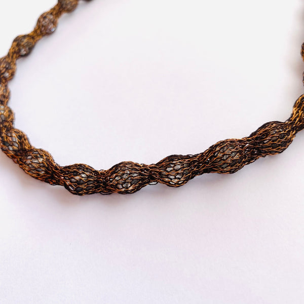COLLAR LAZO- SEDA BLACK