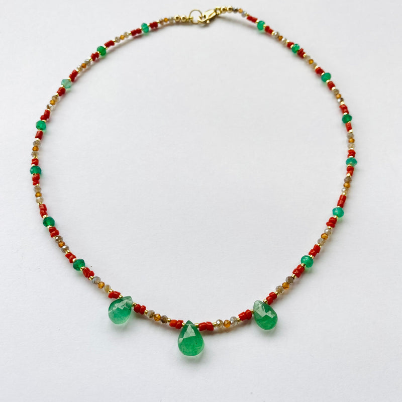 GARGANTILLA  ONIX VERDE