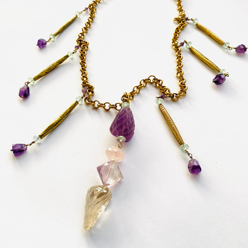 COLLAR FLECOS AMATISTA