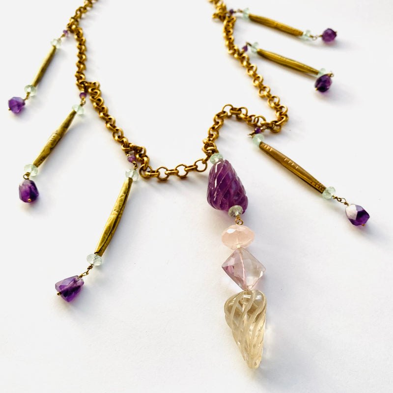 COLLAR FLECOS AMATISTA