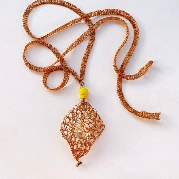 Collier Noeud Améthyste Merkaba