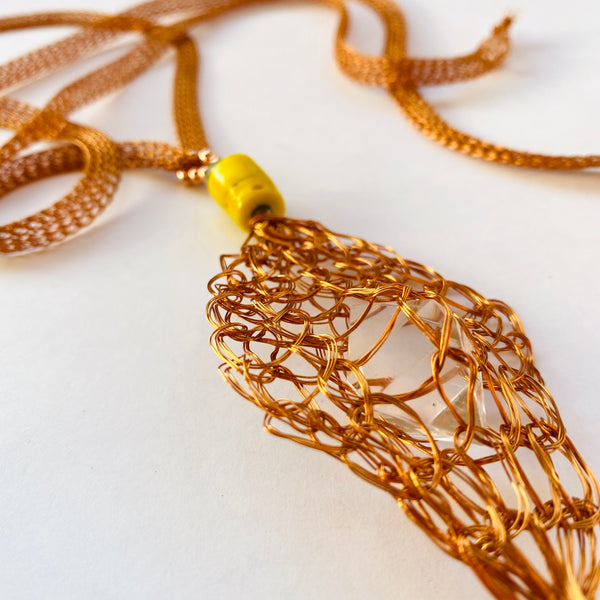 Collier Noeud Améthyste Merkaba