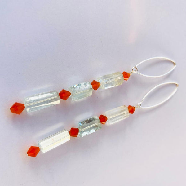 BOUCLES D'OREILLES ODD KUNZITA 2