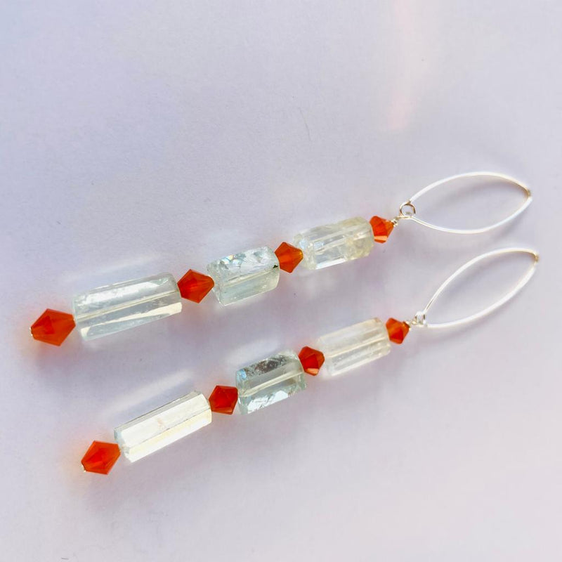 BOUCLES D'OREILLES ODD KUNZITA 2