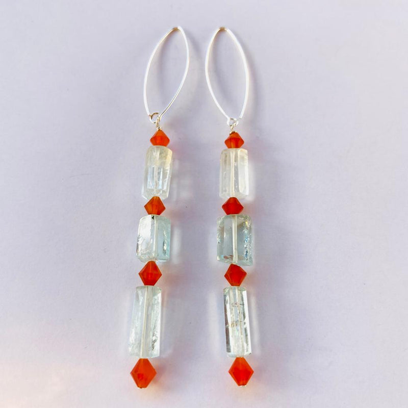 BOUCLES D'OREILLES ODD KUNZITA 2