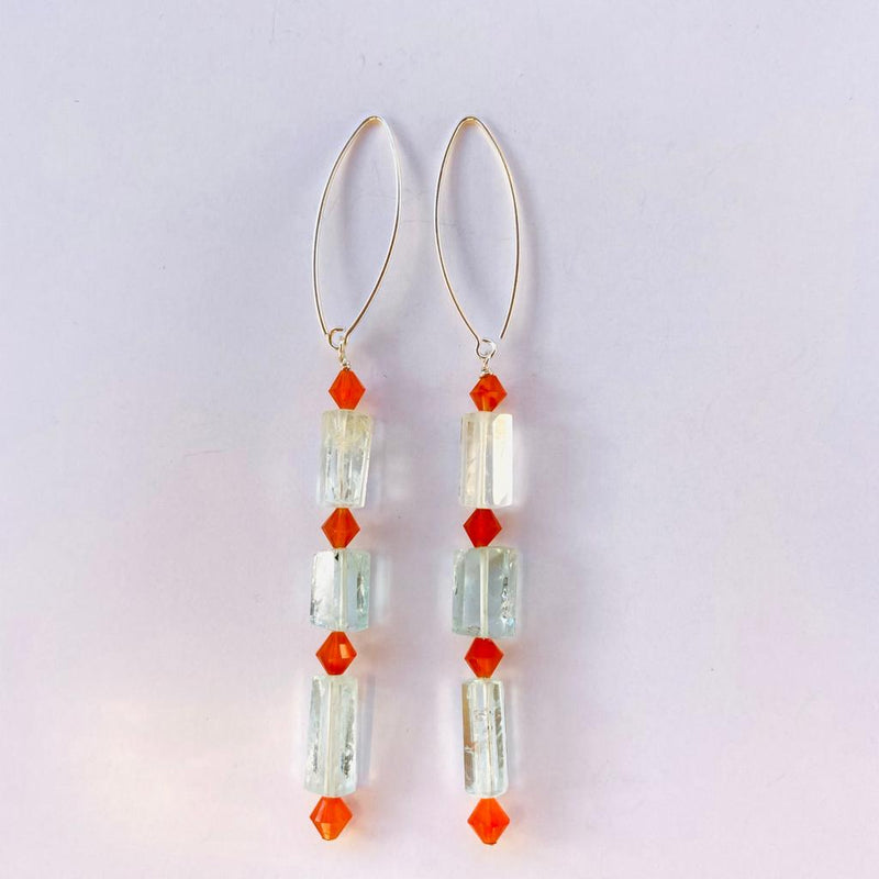 BOUCLES D'OREILLES ODD KUNZITA 2